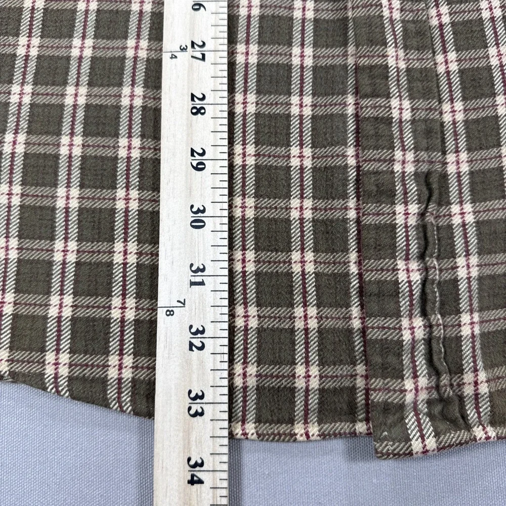 Vintage Ralph Lauren Men's XL Flannel Lowell Sport Brown Red Plaid Long Sleeve